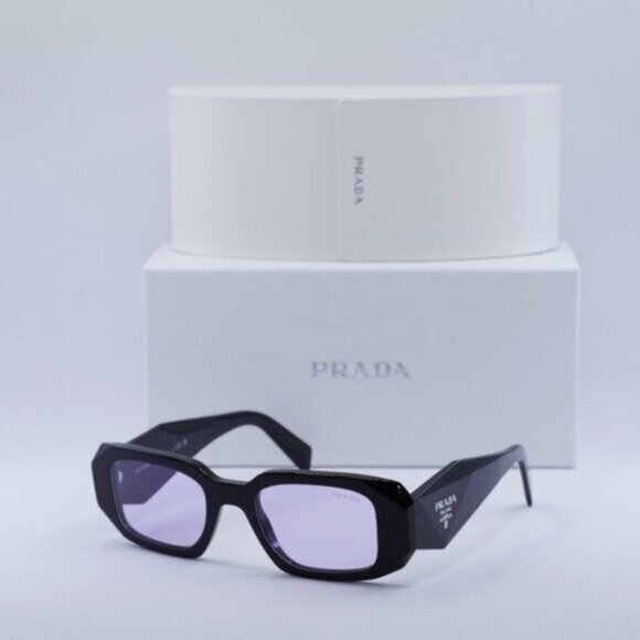 Final Price! Prada PR17WS 16K40J Black Violet Sunglasses - Picture 1 of 9